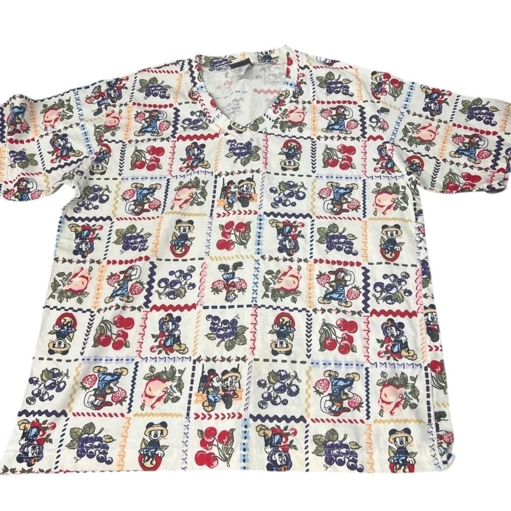 Mickey Unlimited Jerry Leigh Shirt Sz Medium Gardener Farmer Minnie Donald Daisy